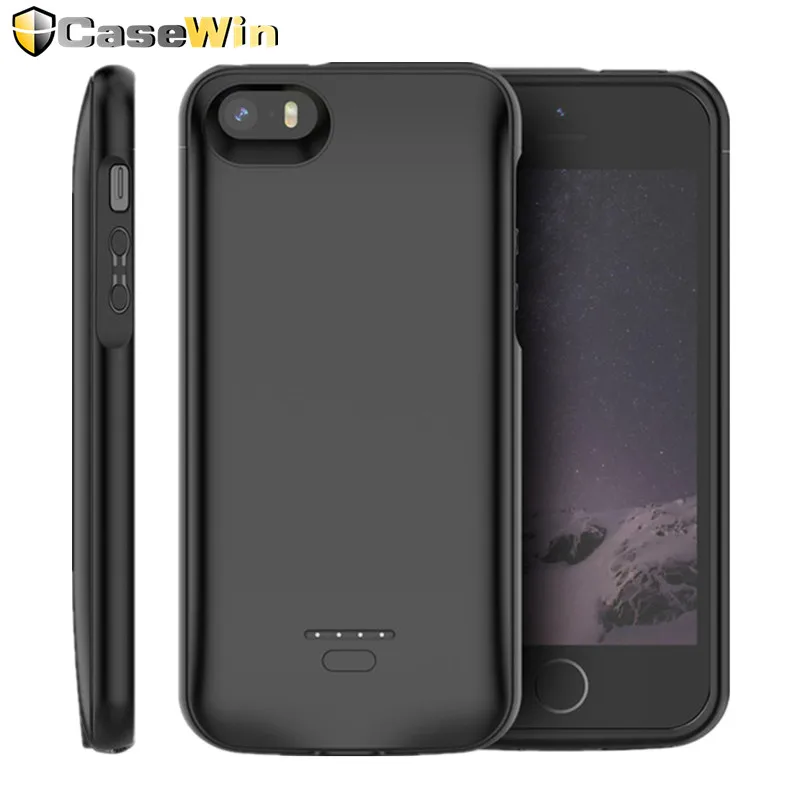CASEWIN Battery Charger Case For iPhone SE 5SE 5 5S Cover 4000mAh Charging Powerbank Case For iPhone 5 6 7 8 X 11 Battery Case CASEWIN Battery Charger Case For iPhone SE 5SE 5 5S Cover 4000mAh Charging Powerbank Case For iPhone 5 6 7 8 X 11 Battery Case