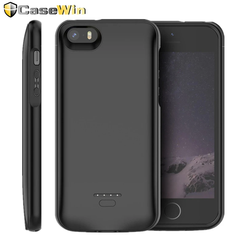 Casewinバッテリー充電器ケースiphone 5 5s Se 5seカバー 4000mah充電powerbankケースiphone 5 6 7 8 Xrバッテリーケース Battery Charger Cases Aliexpress
