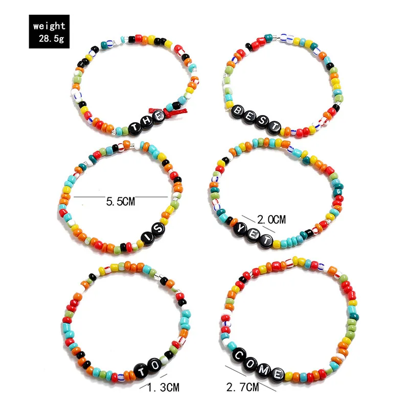 12 teile/satz Handgemachte Bunte Perlen Armbänder für Frauen Bunte Ethnische Afrika Perlen Armbänder Set Boho Braclets Zubehör Mädchen – Detail 19