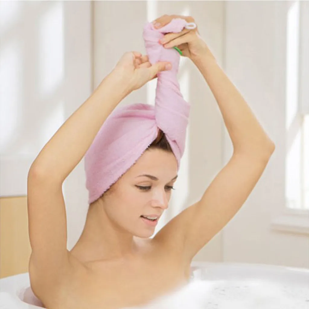 Колпачок для полотенец, быстросохнущее полотенце для волос, шапочка из микрофибры для купания, волшебная шапка для сушки, быстросохнущее полотенце для волос, впитывающее полотенце для ванной комнаты, F1015