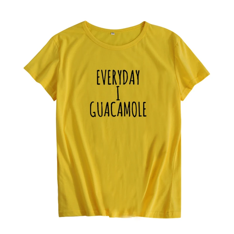 Повседневная футболка с надписью I Guacamole забавная Женская Вегетарианская принтом