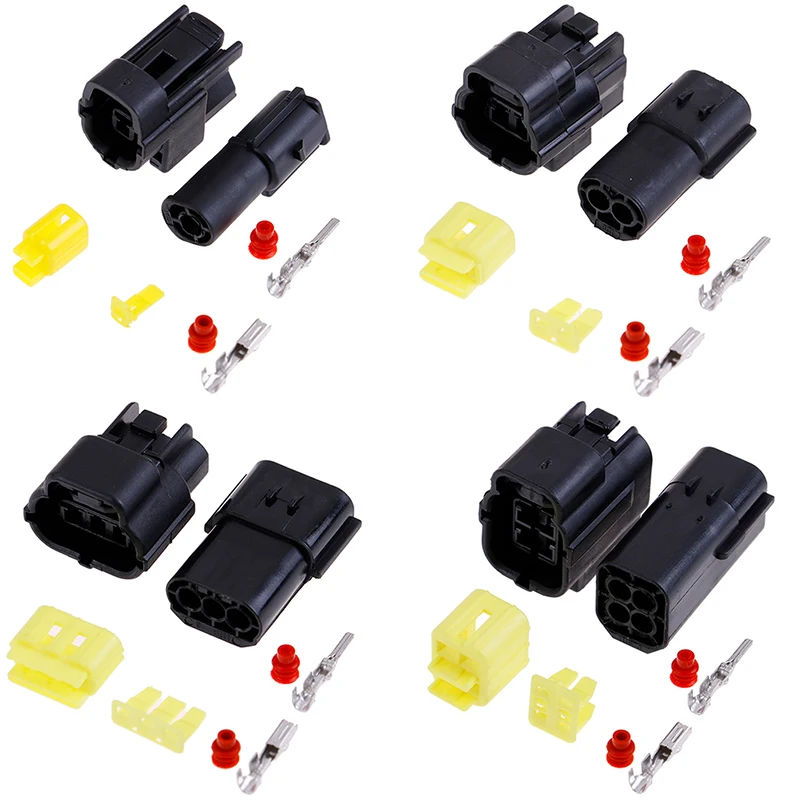 1 set 1/2/3/4/6/8/10/12 Pin Way Waterproof Wire Connector Plug Car connectors UK 