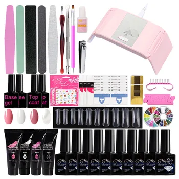 

Practical Portable UV Lamp LED Dry Nail Kit Manicure Nail Tool Set Acrylic Nail gel nail polish set набор для маникюра #B30