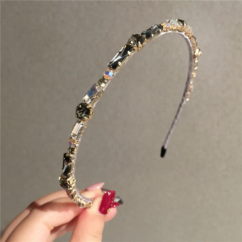 

Fashion Handmade Natural Crystal Headband Hair Quartz Crystal Crown Hair Combs Angel Aura Headband Mermaid Wedding Accessories