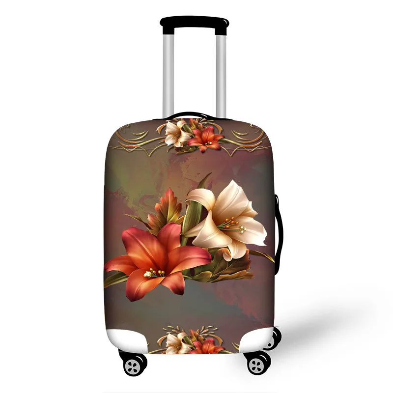 Дорожный чемодан защитный чехол на чемодан чехол для путешествий Аксессуары Эластичный Чемодан пылезащитный чехол для 18 ''-32'' чемодан LGX102 - Цвет: 05