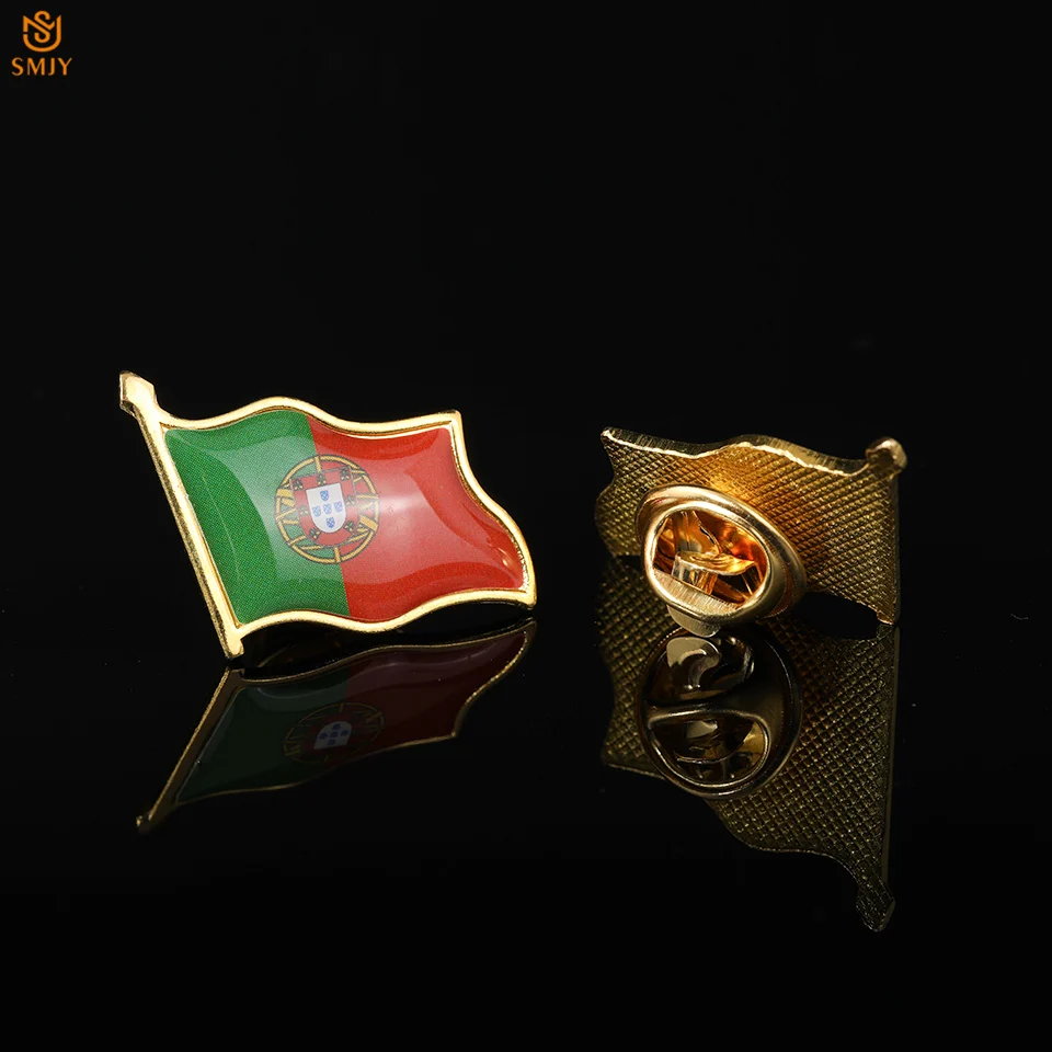 

Portuguese Flag Enamel Brooch Pin Lapel Backpack/Tie Fashion Badge Pin Souvenir Gift