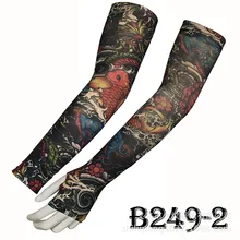 Наружная 3D цифровая печать Татуировка вискоза манжета Защита от солнца УФ-защита с относится к татуировке ледяной рукав