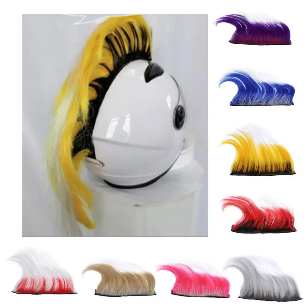 ATV Helmet Mohawk Motorcycle Helmet Accessories Mohawk Hair 