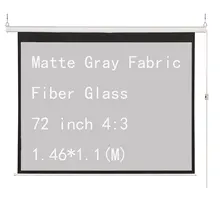 Thinyou 72 inch 4:3 Electric Motorized Projector Screen Matte Gray Fabric Fiber Glass For Home Office Cinema Room Thinyou 72 inch 4:3 Electric Motorized Projector Screen Matte Gray Fabric Fiber Glass For Home Office Cinema Room