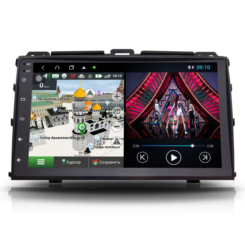 Автомагнитола 2 din для Toyota Land Cruiser Prado 120 4 + 64 ГБ DSP 4G Android 10 GPS навигация|car dvd player|gps