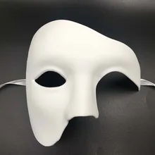 Demi visage en plastique pour hommes/femmes, accessoires de costumes de carnaval, en PVC, Steampunk, mascarade fantôme, Cosplay 