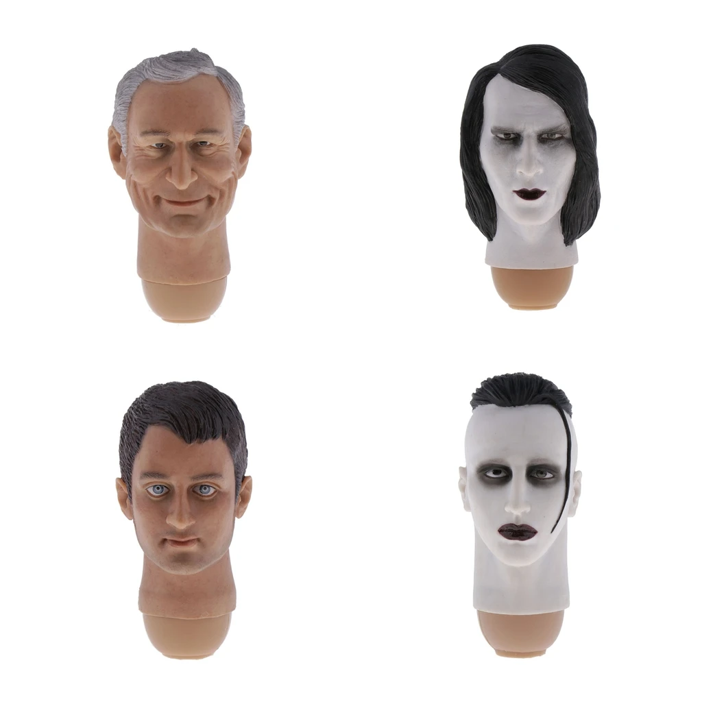 

1/6 Scale Male Figure Head Sculpt, Handsome Men Tough Guy, Doll Head for 12 inch Action Figure Phicen, TBLeague, HT