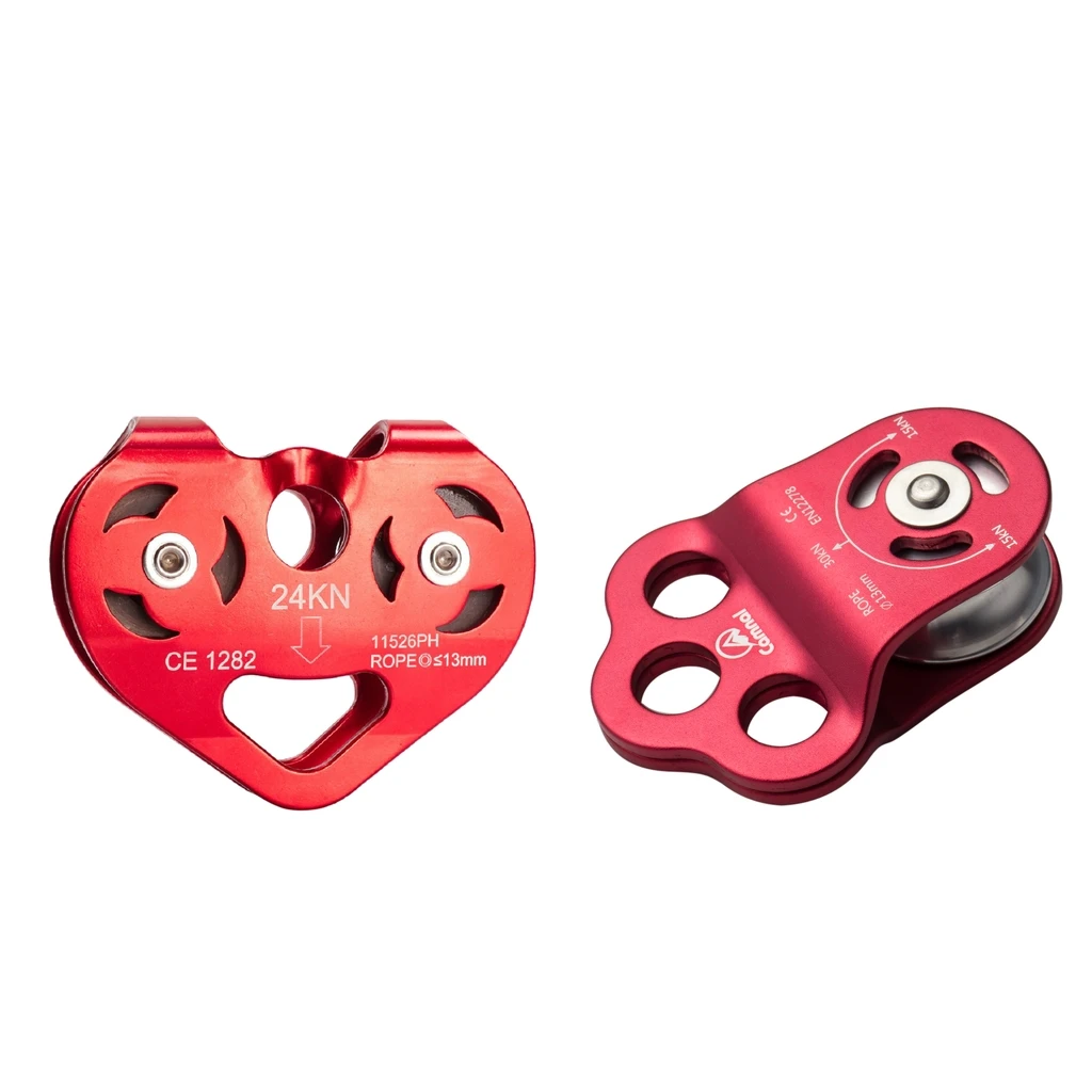 

30KN Safety Climbing Zip Line 13mm Rope Wire Cable Trolley Dual Speed Fast Speed Pulley
