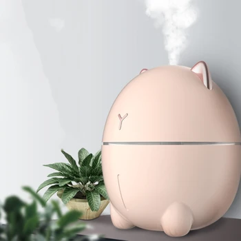 

New 200ML Ultrasonic Air Humidifier Aroma Essential Oil Diffuser for Home Car USB Fogger Mist Maker with LED Night Lamp Pink