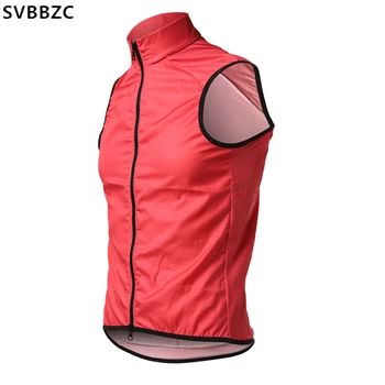 

Pro Team Lightweight windproof cycling vest breathable summer red sleeveless MTB Ropa Ciclismo windstopper maillot gilet