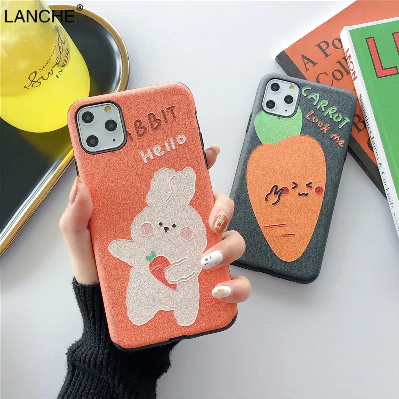 LANCHE Case On Honor 8X 10 V10 20 Pro V20 9X Soft Relief TPU Cartoon Phone Cover For Huawei P20 P30 Mate 30 Lite |
