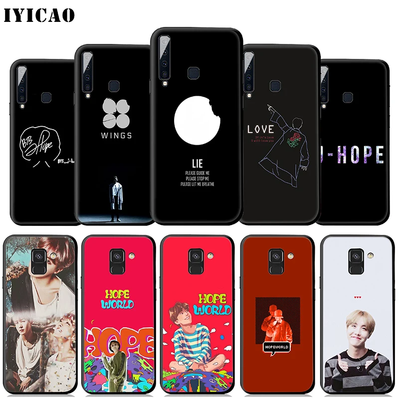 Мягкий чехол IYICAO J-hope J hope для samsung Galaxy A9 A7 A8 A6 Plus 2018 A3 A5 2017 2016 &amp J6 |
