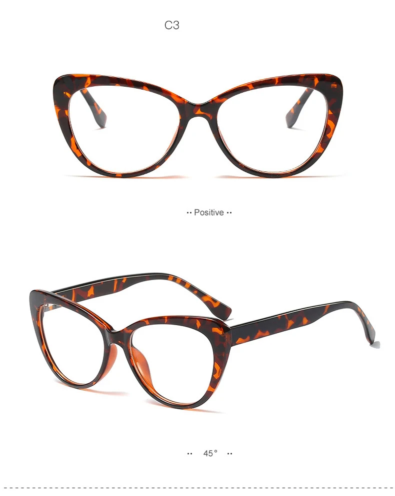 Модные женские очки с кошачьими глазами, модные женские прозрачные солнцезащитные очки без оправы