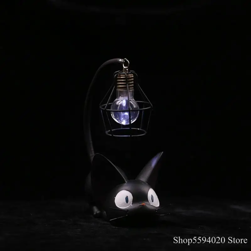 Miniature Cat LED Night Lamp Creative Resin Cat Animal Night Lamp Kitty Table Lamp Children's Cartoon Room Lamp Decro Home 3