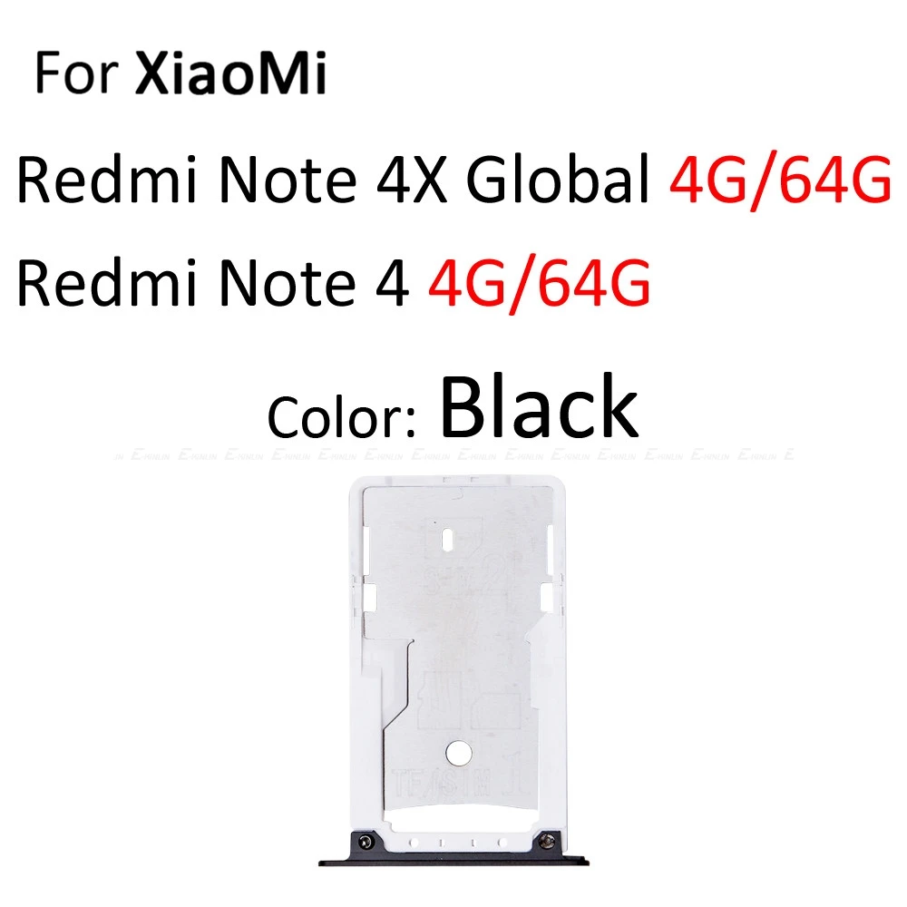 Сим-карты слот, разъем для лотка для устройства чтения sd-карт для Xiaomi Redmi Note 4 4X глобальной держатель карт Micro SD Разъем контейнер Запчасти