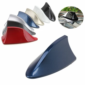 

2019 Newest Upgraded Signal Universal Shark Fin Roof Antenna Aerial FM/AM Radio Signal Decoration Car Trim Car-Styling