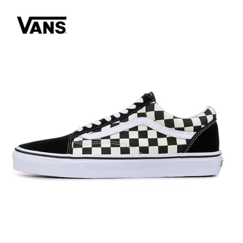 

Original Vans Old Skool Black Checkerboard and women's sneakers Vans Shoes Men Women Classic Skateboarding Shoes VN0A38G1P0S