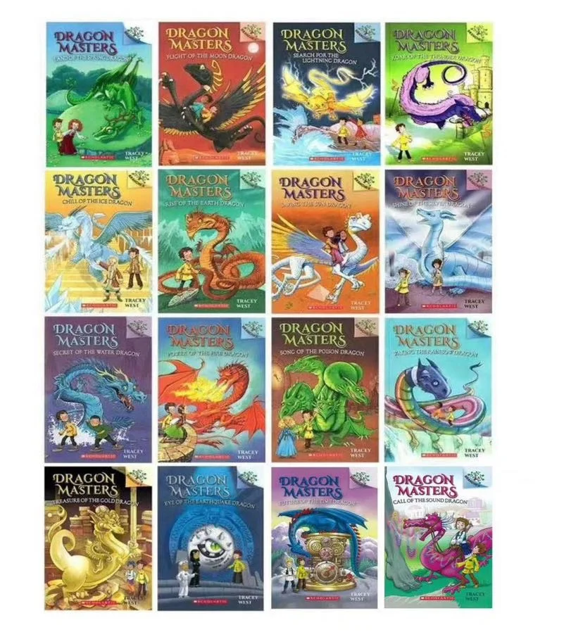 16 Books Set Dragon Masters Children Books Kids English Reading Interesting Story Book Chapter Book Novels Read Train 5 10 Years Education Teaching Aliexpress