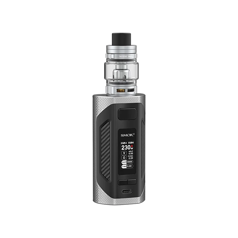Электронных сигарет SMOK ригель комплект 230W коробка MOD Создано 18650 с 6 5 мл TFV9 бак V9