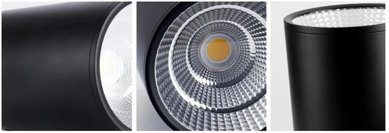 Dimmable COB Ceiling Downlight 5W 7W 9W 12W 15W 18W 24W Cylinder Lamp  AC85-265V Lamp  Led Spot Light downlight ceiling