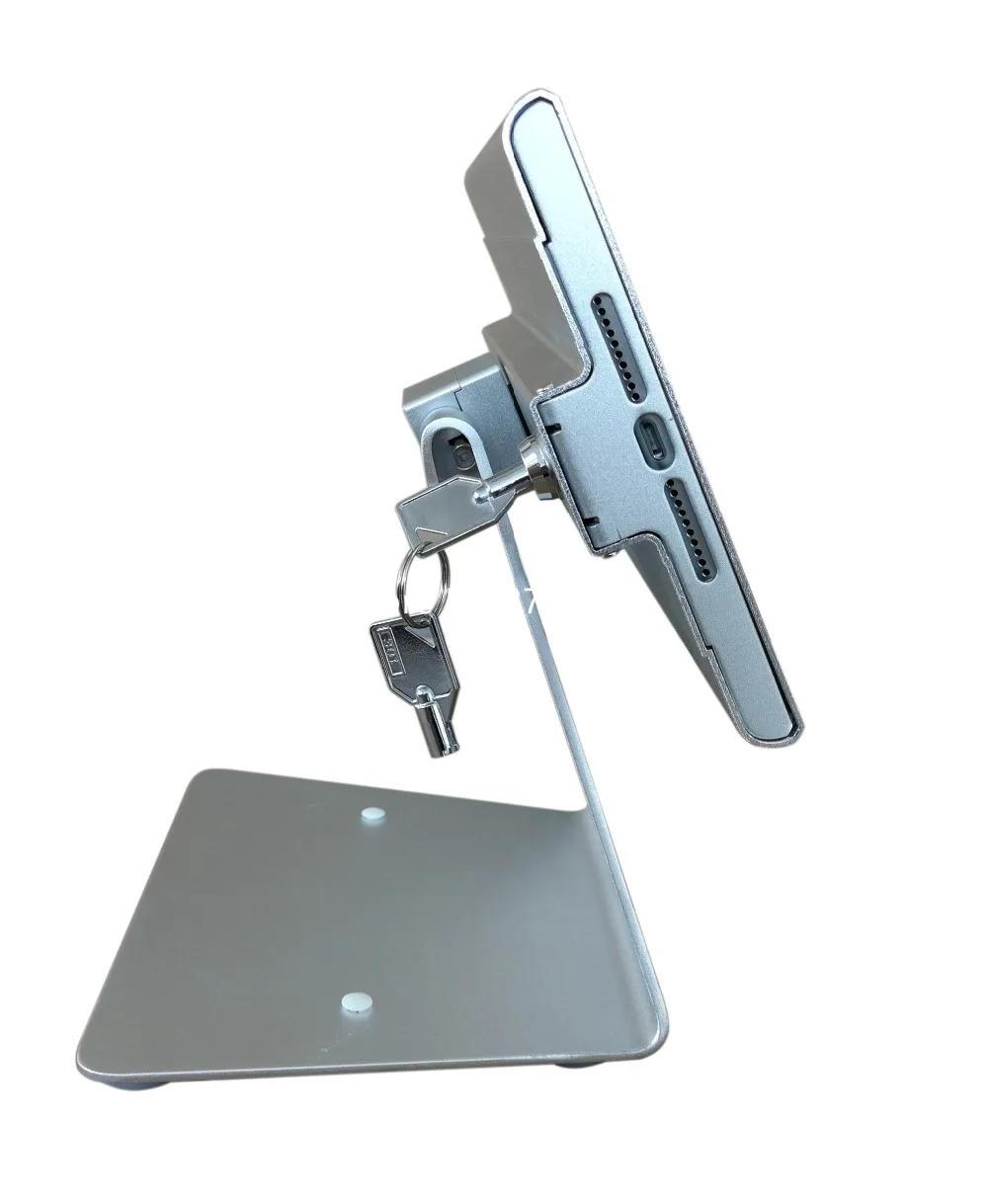 Sistema de Pedidos Bloqueado para Ipad Suporte de Inclinação para Cima e Donw Restaurante Mini Mesa Tablet Gabinete 9 Sistema EAS