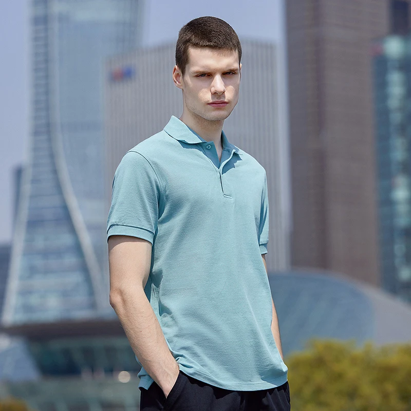 Pioneer Camp 2022 Polo Shirt Men Summer 100% Cotton Solid Color Fashion Classic Polo Shirts Men's Clothing ADP-FC-SU-0023T images - 6