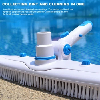 

Pool Cleaner Tool Flexible Detachable Pool Vacuum Head Clip Handle Cleaning Brush Aquarium Swiming Pool Vacuum Cleaner