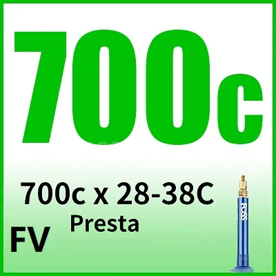 FOSS Bicycle Inner Tube 16/18/20/24/26/27.5/29 Inch 700C Tube Road Bicycle MTB Mountain / Folding Bike TPE Rubber Tube Taiwan - Color: 700Cx28-38 FV