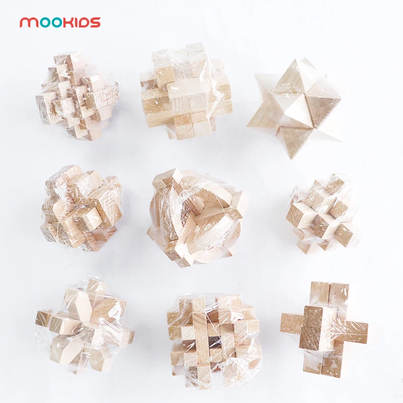 Детские развивающие игрушки DIY 3D деревянные головоломки игрушки Любань замок игрушка сборка мяч куб вызов IQ деревянные игрушки для мозгов игры
