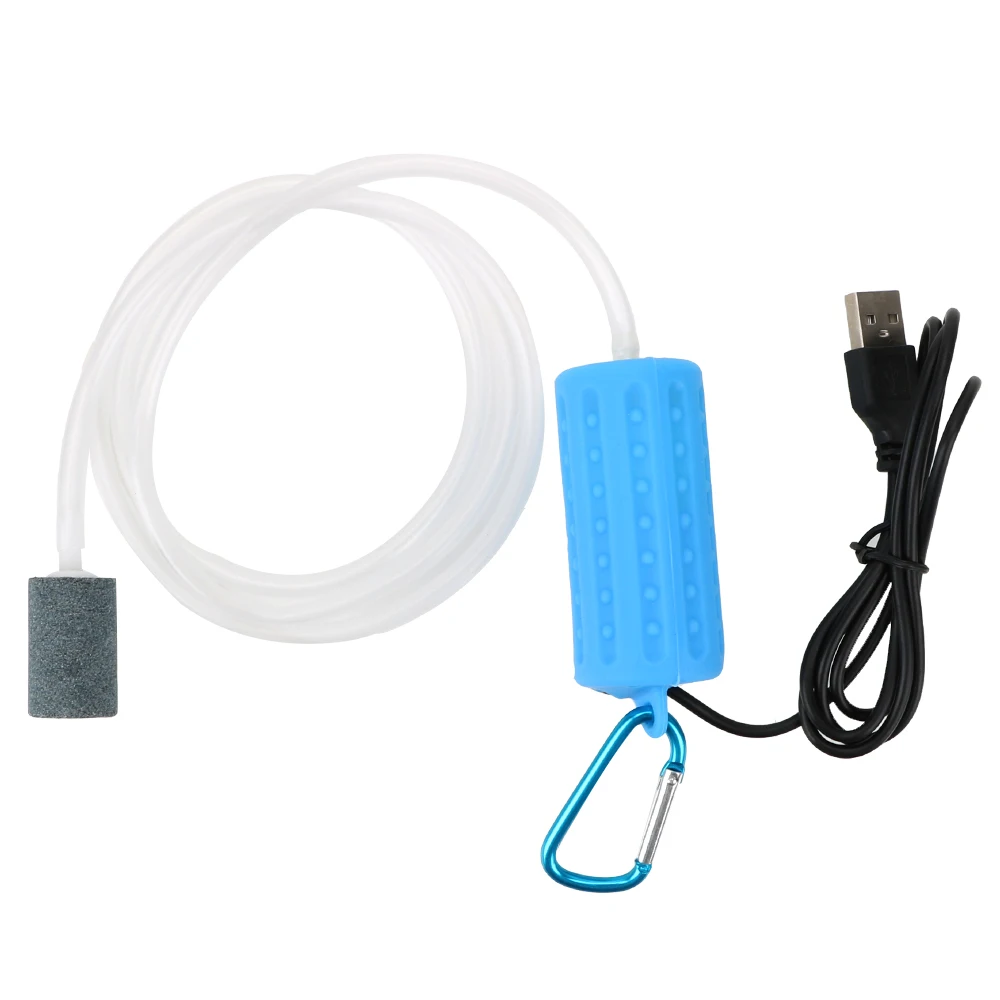 Aquarium Fish Tank Oxygen Air Pump Portable Aquatic Terrarium Filter Mute Energy Saving Supplies Mini USB Fish Tank Accessories 2