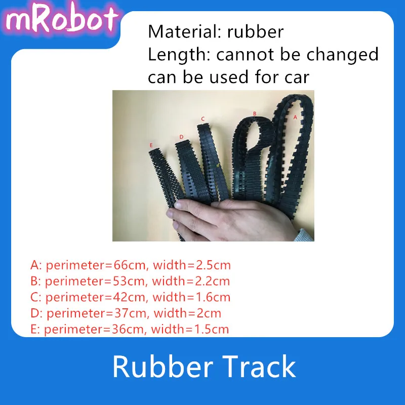 Резиновый гусеничный робот Pedrail корпус для Arduino DIY смарт шасси автомобиля