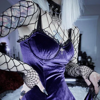 Purple Black Gothic Dress Women's Clothing & Accessories All Dresses Lolita Dresses Dresses cb5feb1b7314637725a2e7: Black|Purple