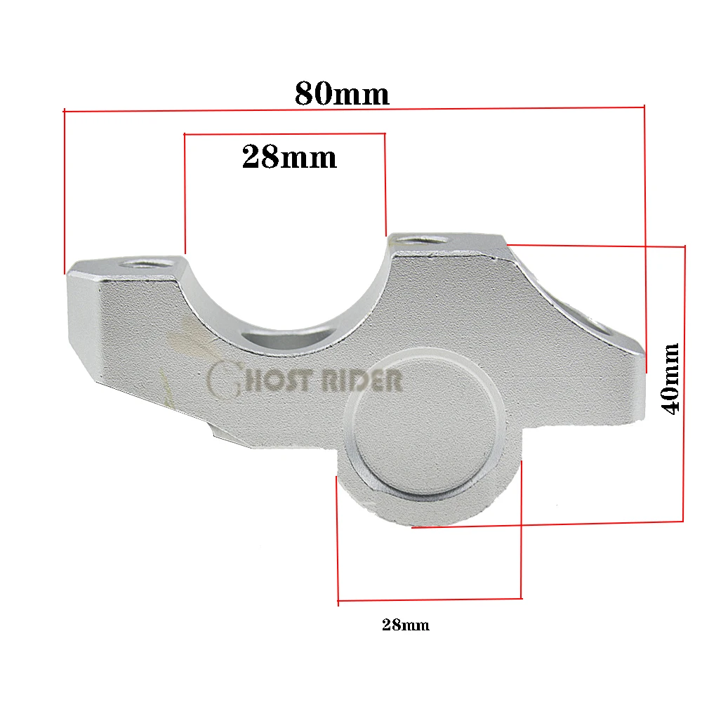 Moto Manubrio Riser Per 1 1/" 28 мм Grasso Manubrio Morsetto для BMW DUcati Aprilia Triumph Daytona 675 Кафе Racer