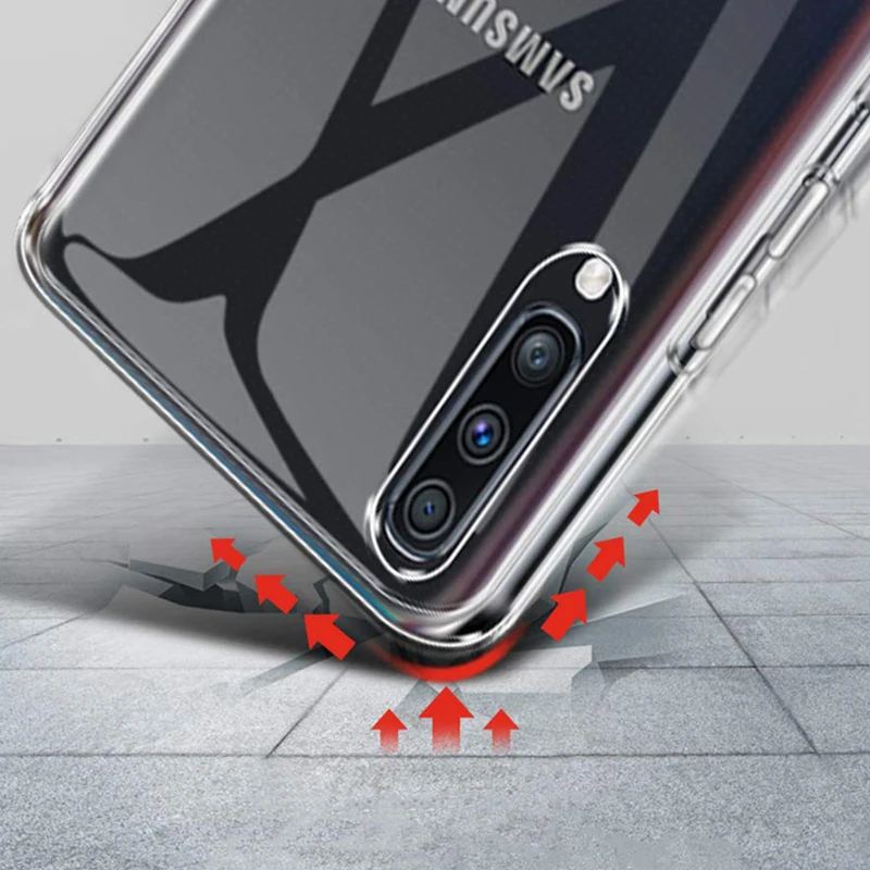 Прозрачная ПВХ-пленка для samsung a50 чехол из мягкого ТПУ для samsung a10 a20 a30 a40 a50 a70 a80 s7 s8 s9 s10 Plus, note 8, 9, 10, чехол тонкий Coque