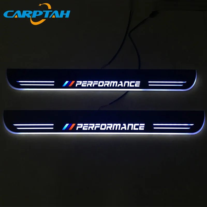 

CARPTAH Trim Pedal Car Exterior Parts LED Door Sill Scuff Plate Pathway Dynamic Streamer light For BMW F34 GT 3 Series 2014 2015