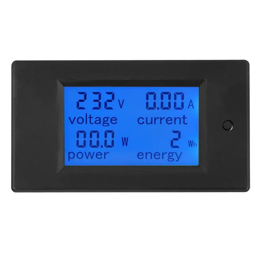 PZ-021 20A цифровой измеритель энергии AC LCD Напряжение Ток Мощность тестер амперметр