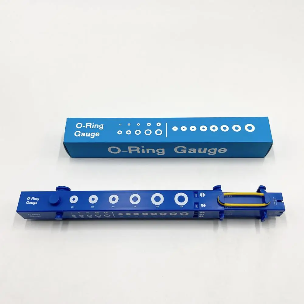 O-ring Gauge Slide Type National Sizing Measure Plastic Blue ORing Gauge For AS568 & BS 1806 Range