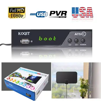 

Terrestrial broadcast ota antenna atsc digital converter box Tv recorder atsc tuner for Analog Digital TV Receiver Media Player