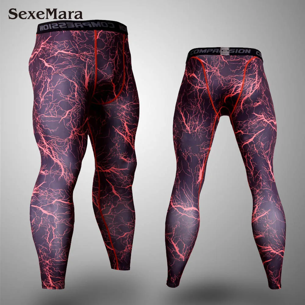 Only Trousers Мужская брендовая одежда, Армейский Камуфляж, термобелье, спортивный костюм, набор, Кроссфит, Фитнес рубашка, мужские леггинсы, 2 предмета, рашгарда, ММА - Цвет: Only Trousers