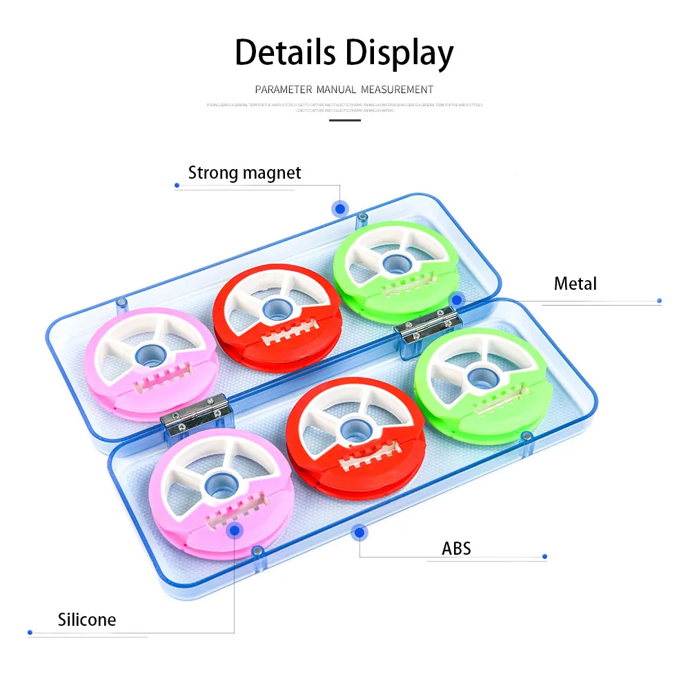 6-осевой лески обмотки катушки доска Silic гель вал Основной блок Цвет резиновые главный вал передаточного механизма выполнен рыболовную леску коробка рыболовные снасти приманки Чехол
