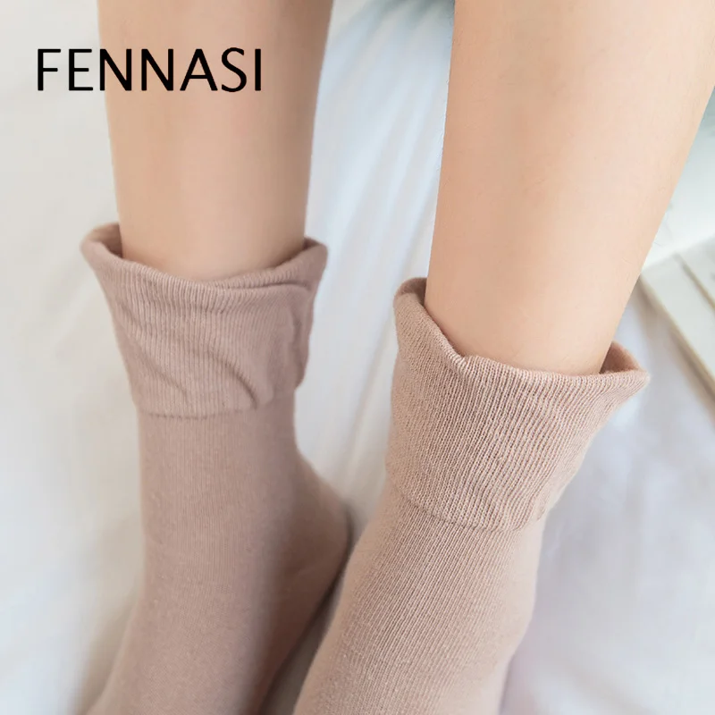 FENNAISI новые носки женские осенние и зимние послеродовые свободные Дышащие носки для беременных женщин широкие носки из хлопка