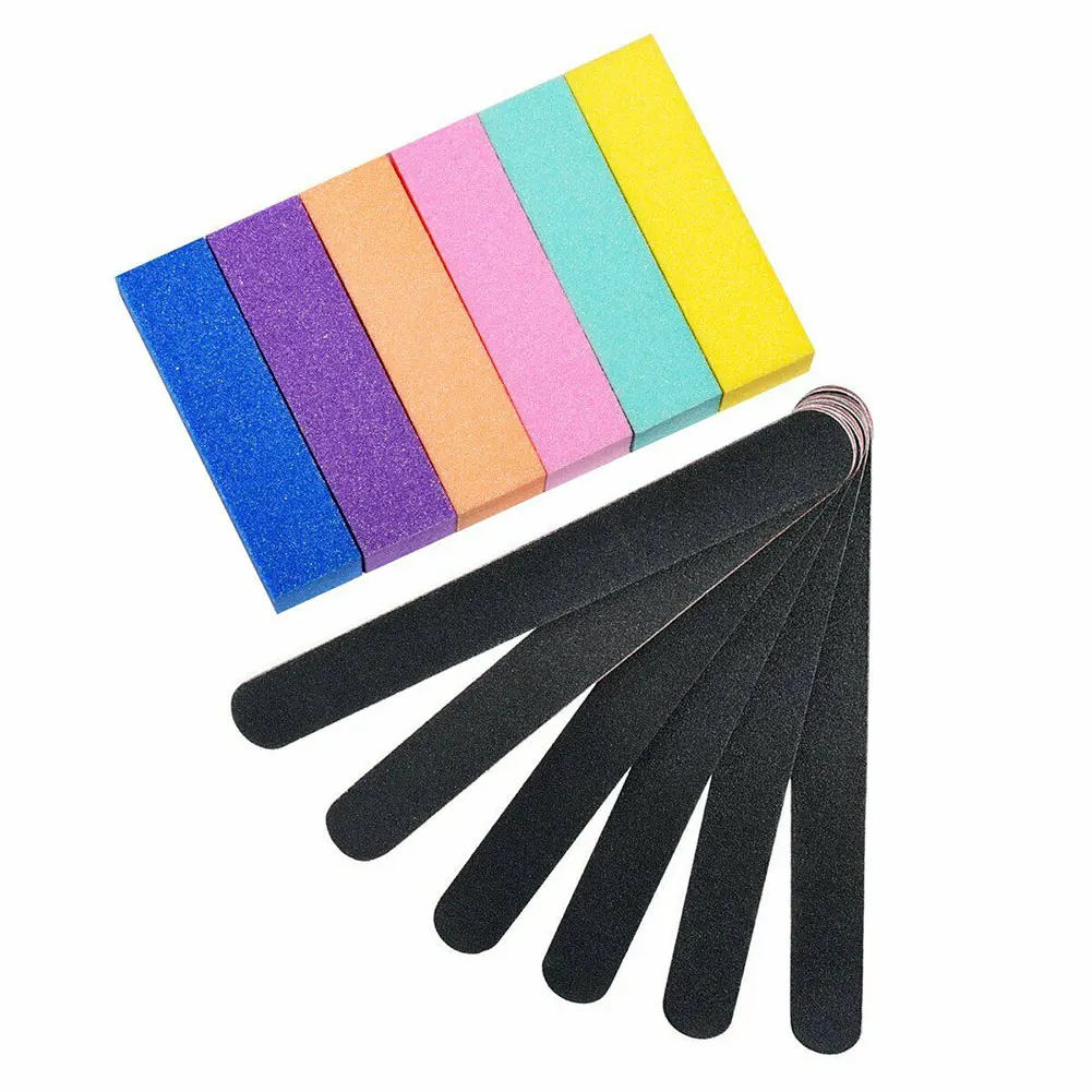 

12 PCs Daily Buffer Cleaning Polishing Tool Nail Files Salon Double Sided DIY Home Manicure Kit Pedicure Sanding Wear Resistant