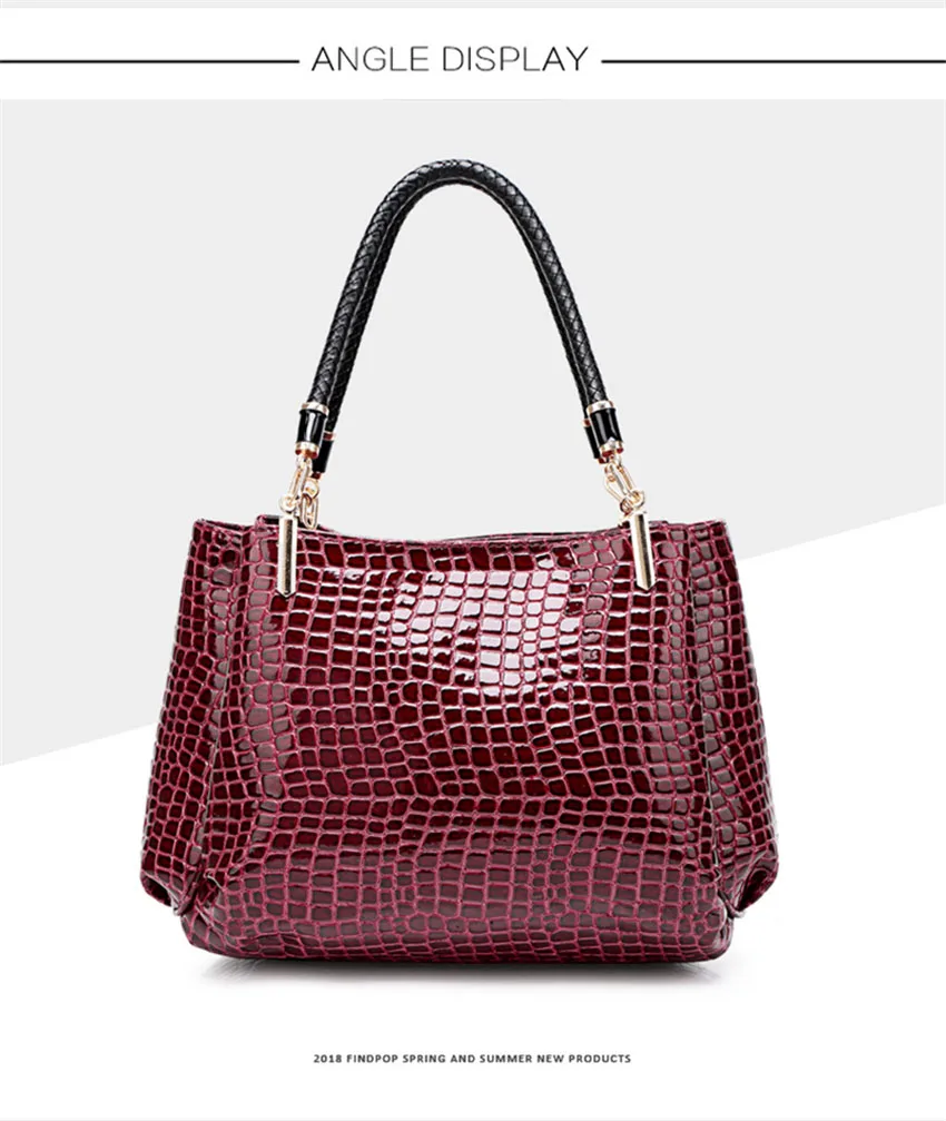 Новые Роскошные Сумки из искусственной кожи крокодила, женские сумки, дизайнерские сумки от известного бренда, женские сумки большой вместимости, сумки-шопперы для женщин