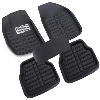 

Vehemo 5pcs Auto Carpet Accessories Driver Floor Mat Four Seasons Foot Pad for FloorLiner Trucks Waterproof for Vehicles