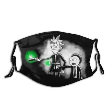

Pulp Rick Morty Filters Inside Reusable Mouth Mask Rock And Roll Respirator Anti Haze Dust Protection Mask